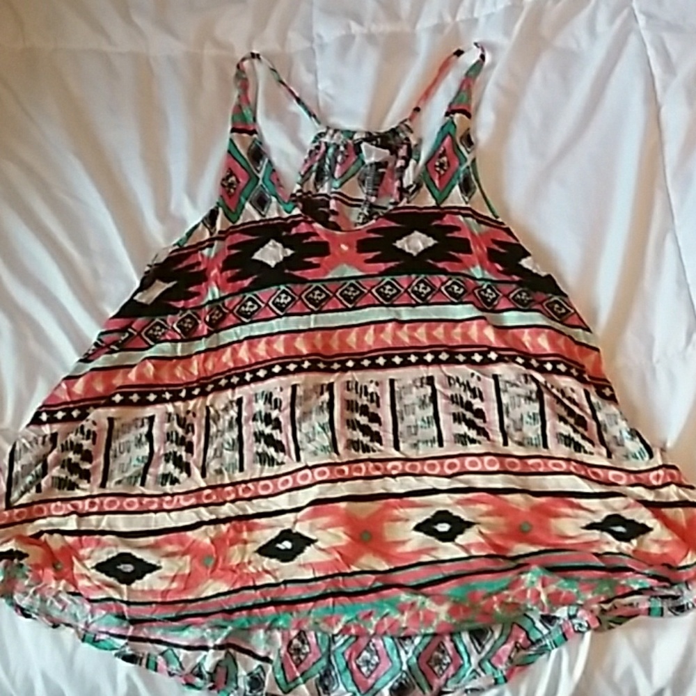 Boho Aztec print tank